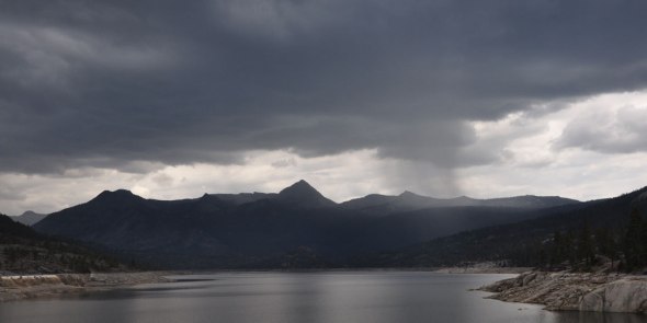 Traveling Storm Across Florence Lake, Sierra Nevada near Shaver