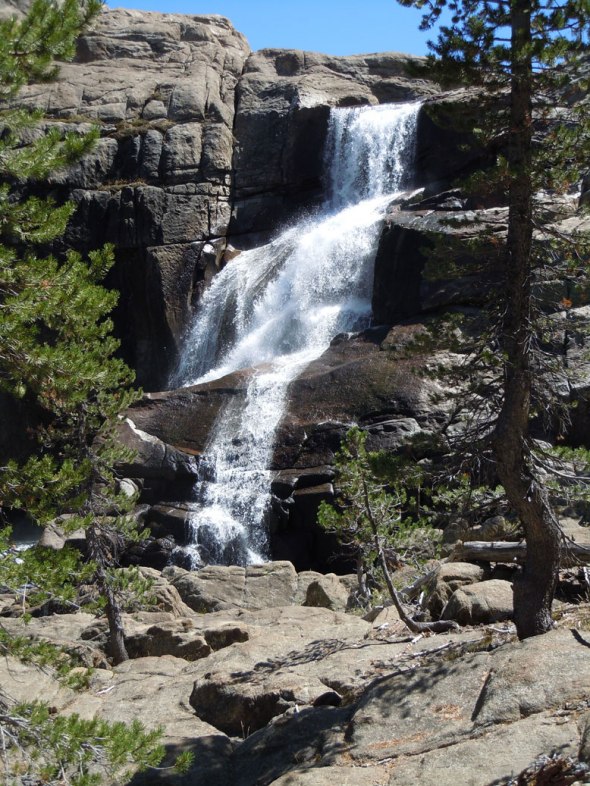 Saw two sets of falls, this is Tuolumne Falls, photo by Kathryn Arnold